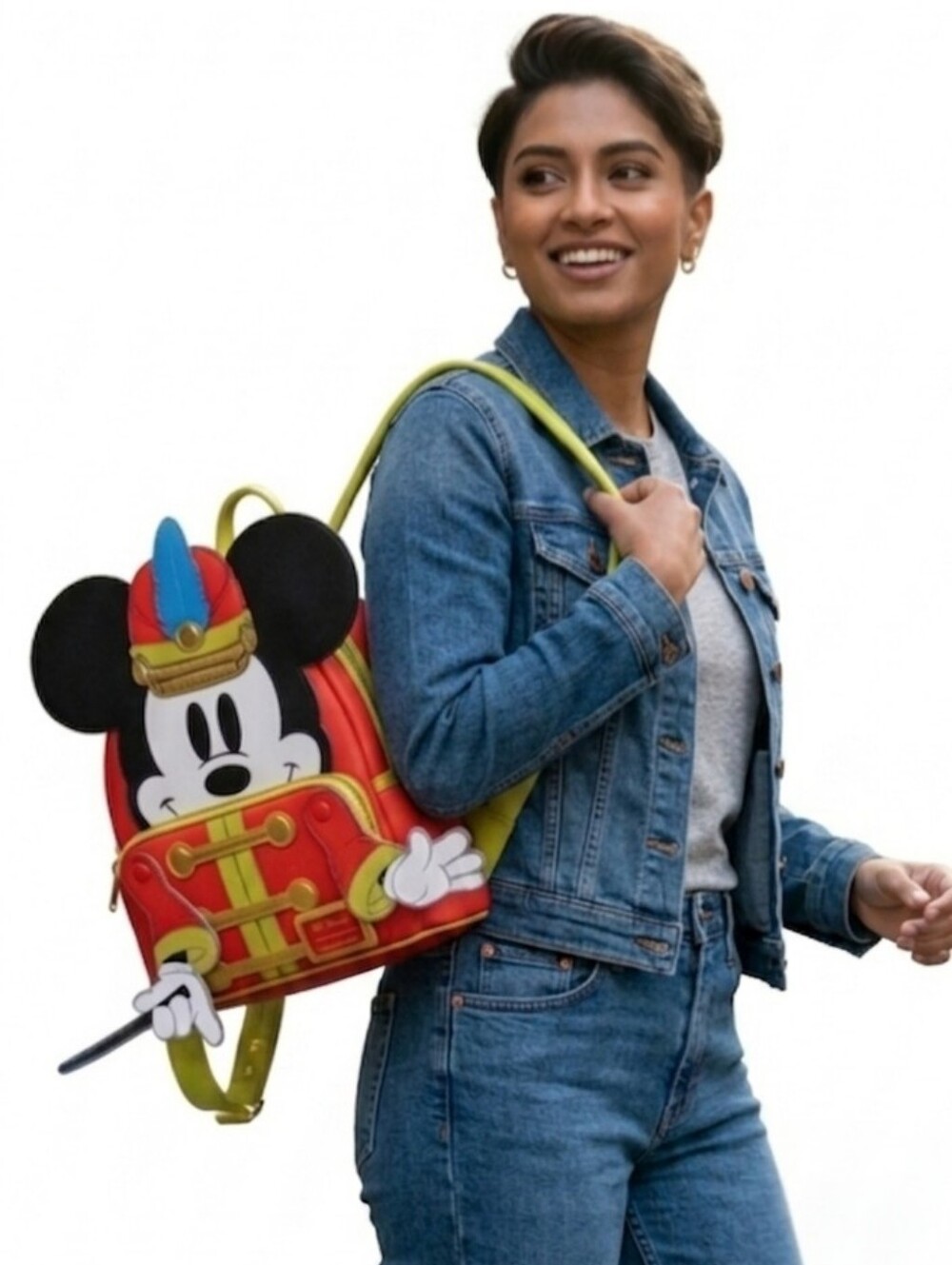 Disney Mickey Mouse Marching Band Loungefly Backpack Red and Black NWOT